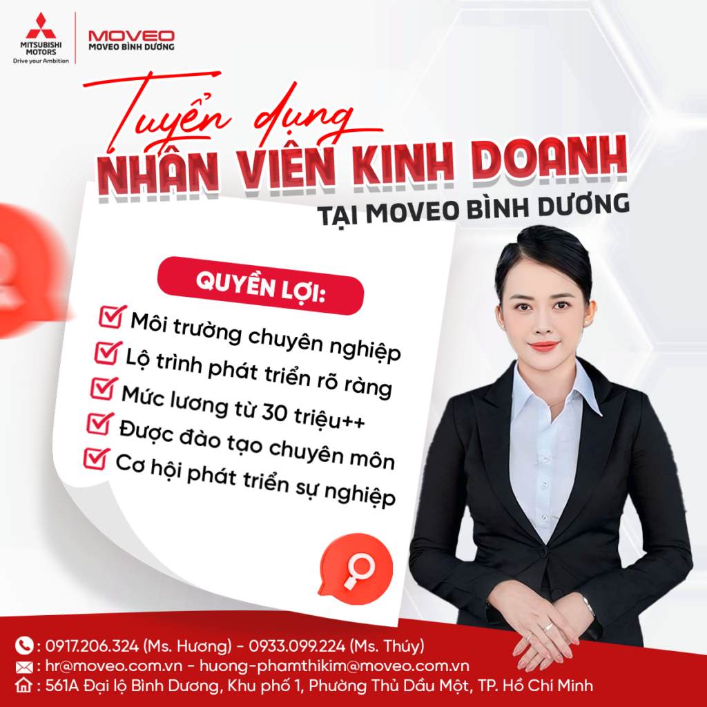 MOVEO BÌNH DƯƠNG -TUYỂN DỤNG THÁNG 9